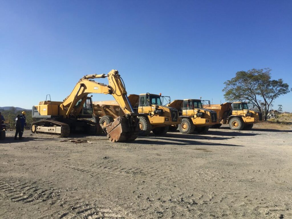 Earthmoving machines for hire in Bulawayo Zimbabwe