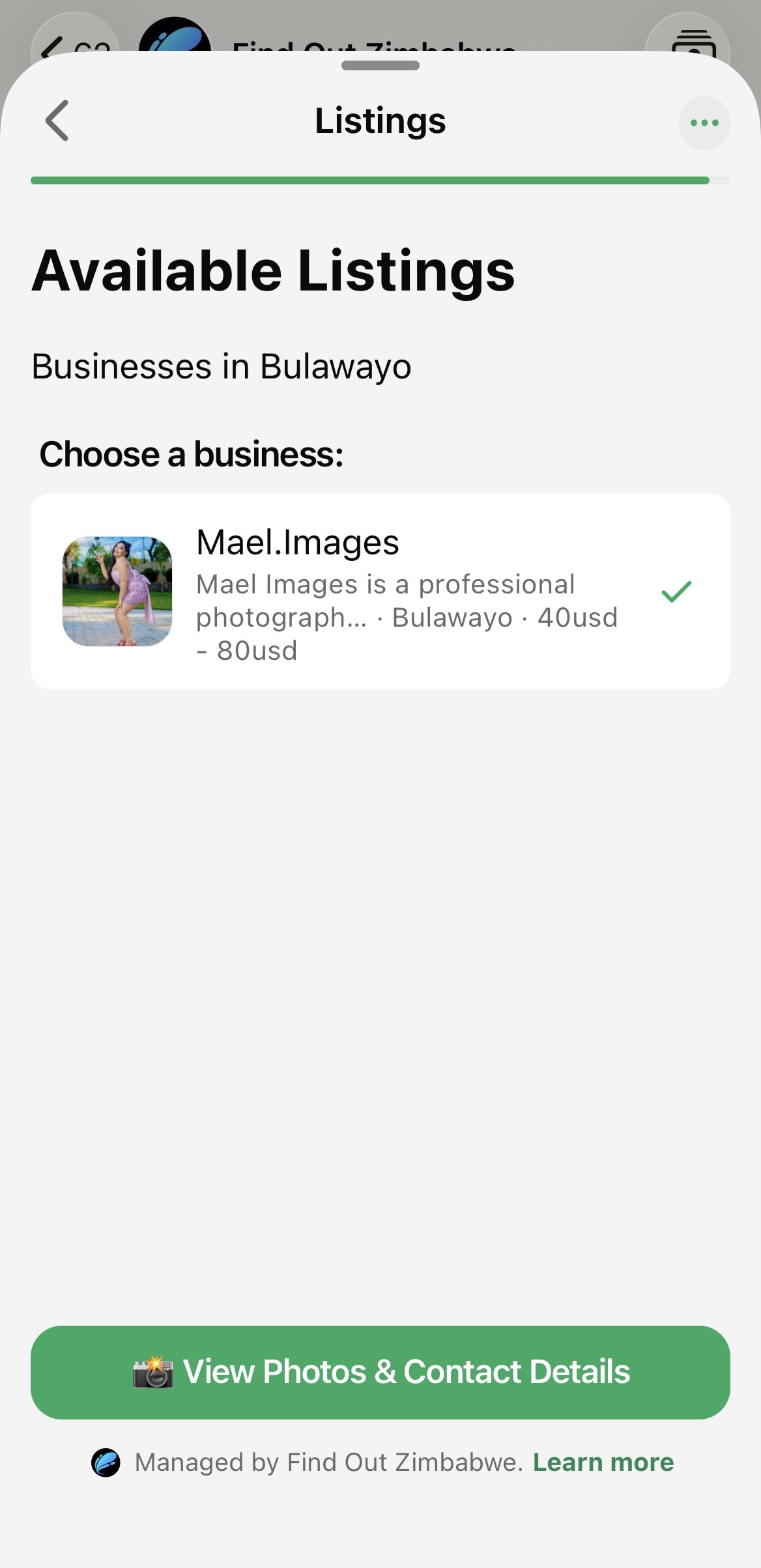 Available business listings on Find Out Zimbabwe
